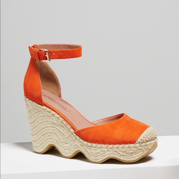 BCBG Shoes - BCBG ABELL ORANGE WEDGE 38.5